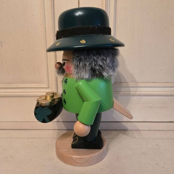 Steinbach Leprechaun Nutcracker Troll Gnome Irish German Handmade Signed - Picture 8 of 9